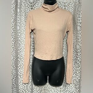 Fashion Nova Amerie Turtle Neck Sweater - Beige NWT